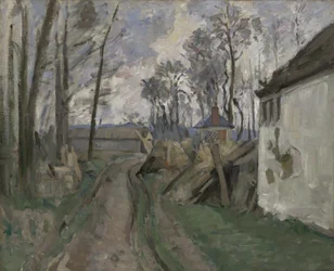 Un camino de pueblo cerca de Auvers, 1872-73